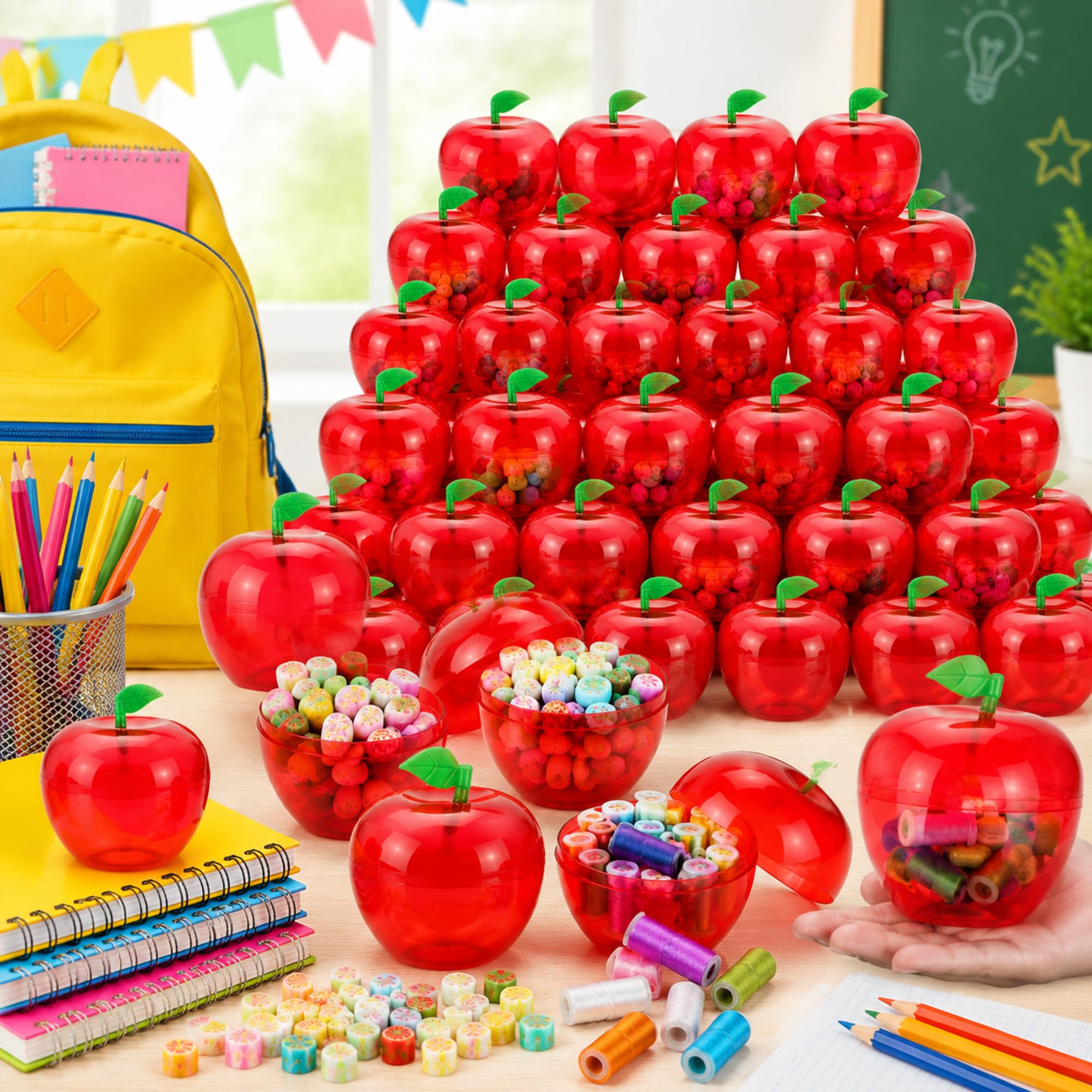 Event Party Box - 5/10 pcs Wadah Apel Dekorasi Putih