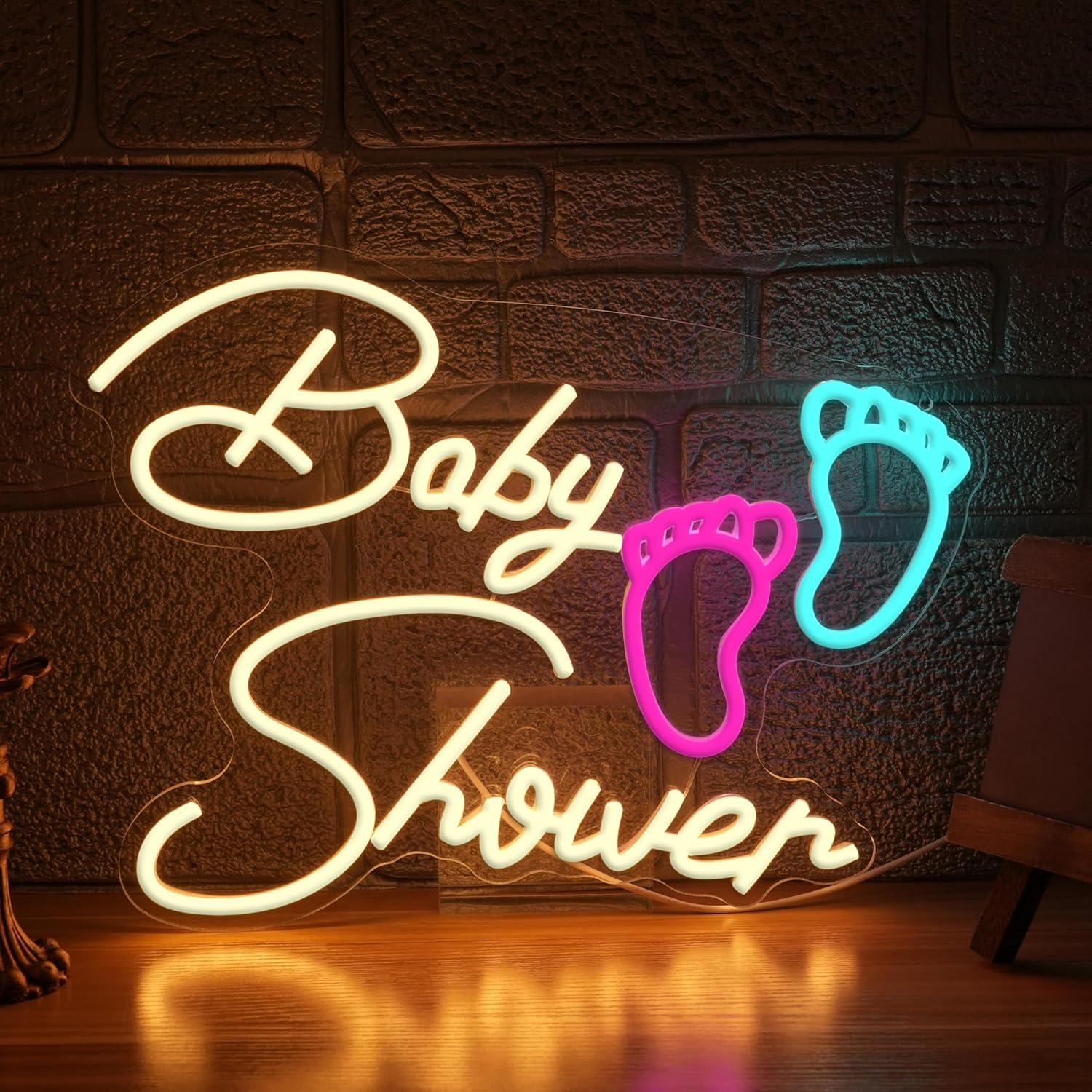 Neon Sign Party - Lampu Neon Baby Shower Oh Baby