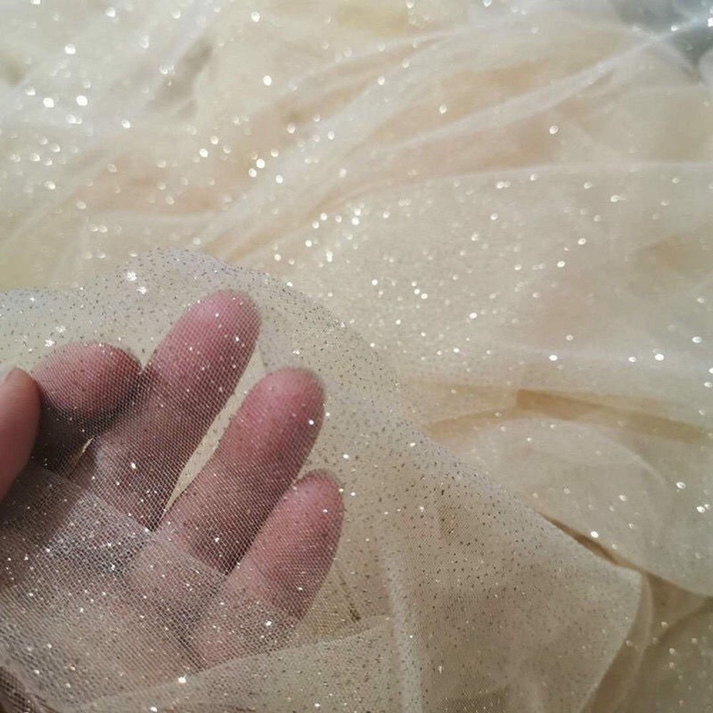 Glitter Tablecloth - Baru 45CmX150Cm Kain Berkilau Jaring Lembut