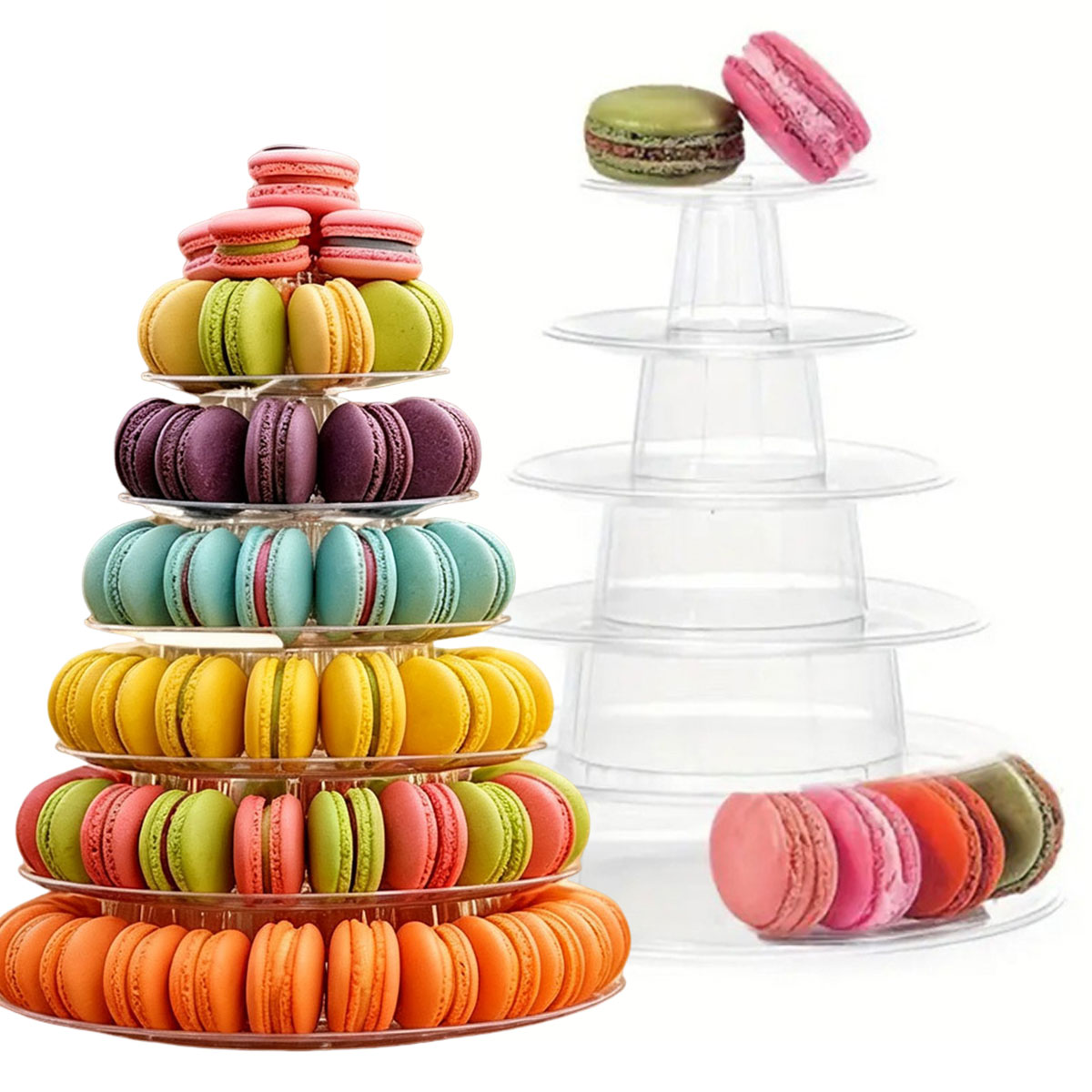 Cupcake Stand Tier - 1 Buah Rak Kue Plastik Bening