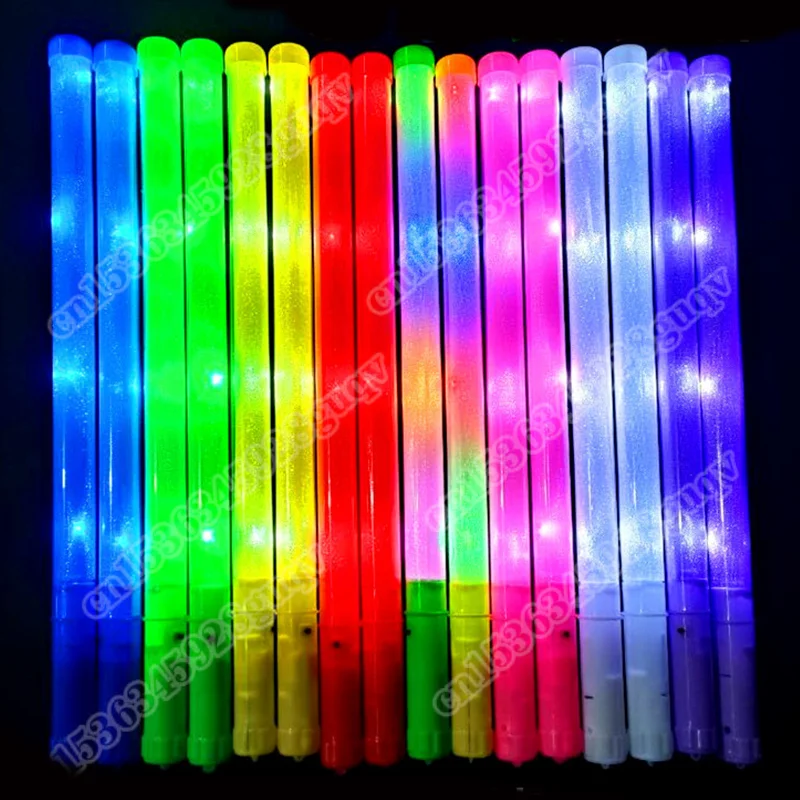 Cotton Candy Cone - 10/60 buah tongkat Neon menyala warna-warni