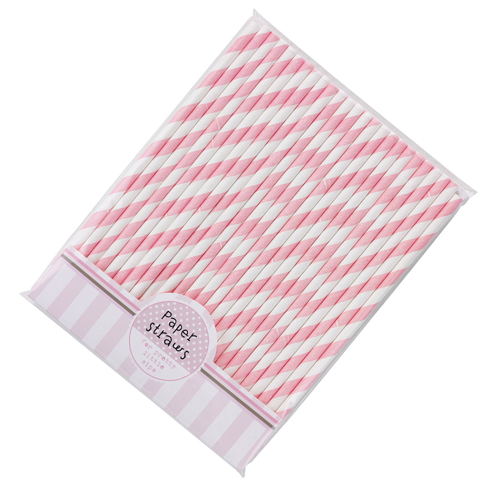 30 Buah Sedotan Bergaris Kerta - Paper Straw Color ulasan dan harga