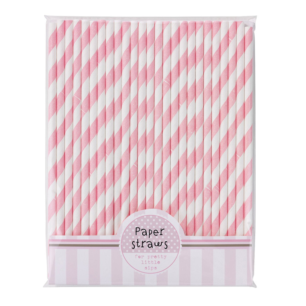30 Buah Sedotan Bergaris Kerta - Paper Straw Color ulasan dan harga