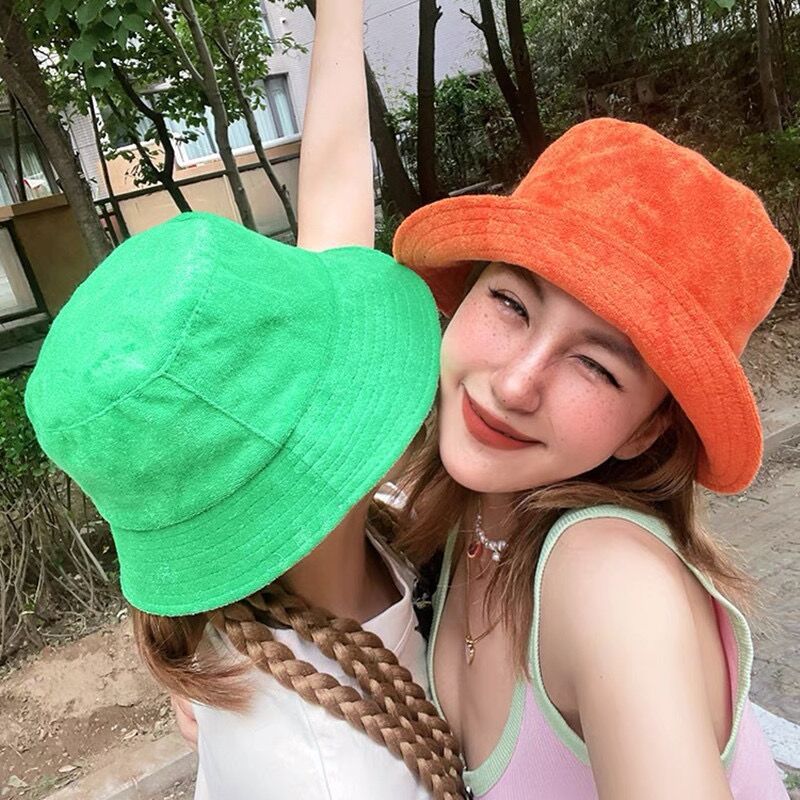 Topi Bucket kain handuk sederh - Cotton Candy Cone ulasan dan harga
