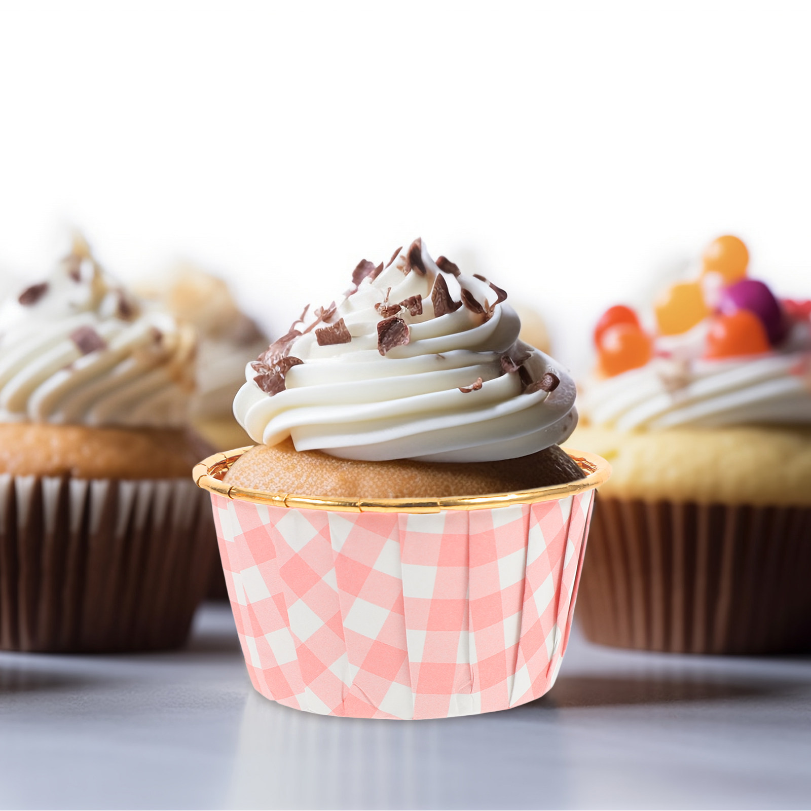 50 Buah Cetakan Cupcake Alumin - Plastic Cup 50Pcs ulasan dan harga