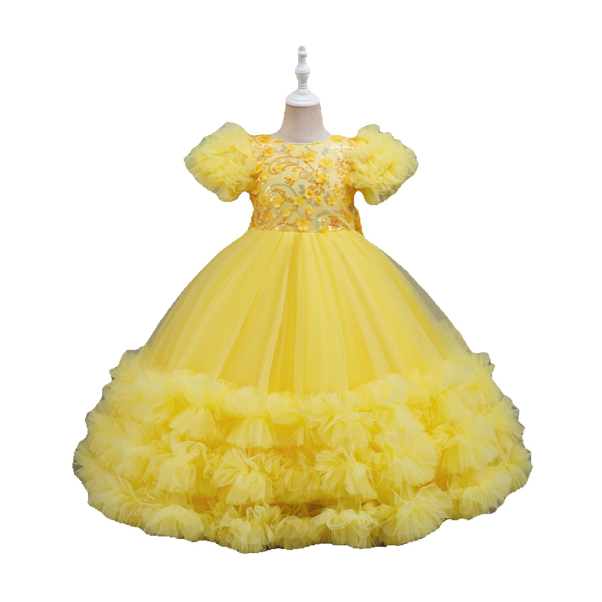 Gaun Pernikahan Payet Kuning M - Glitter Tablecloth ulasan dan harga