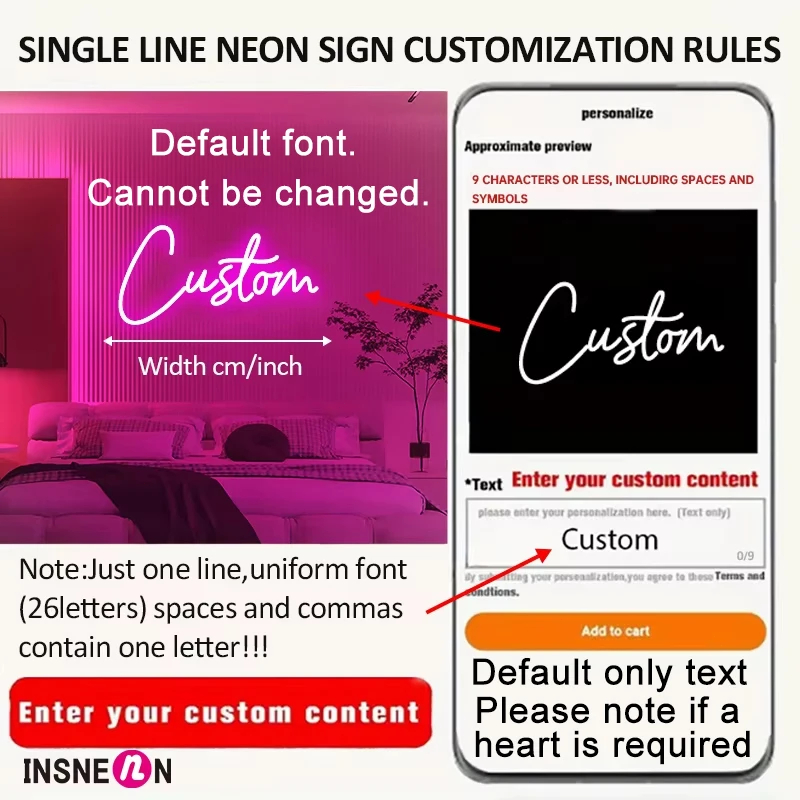 Tanda Neon Nama Kustom-Lampu L - Neon Sign Party ulasan dan harga