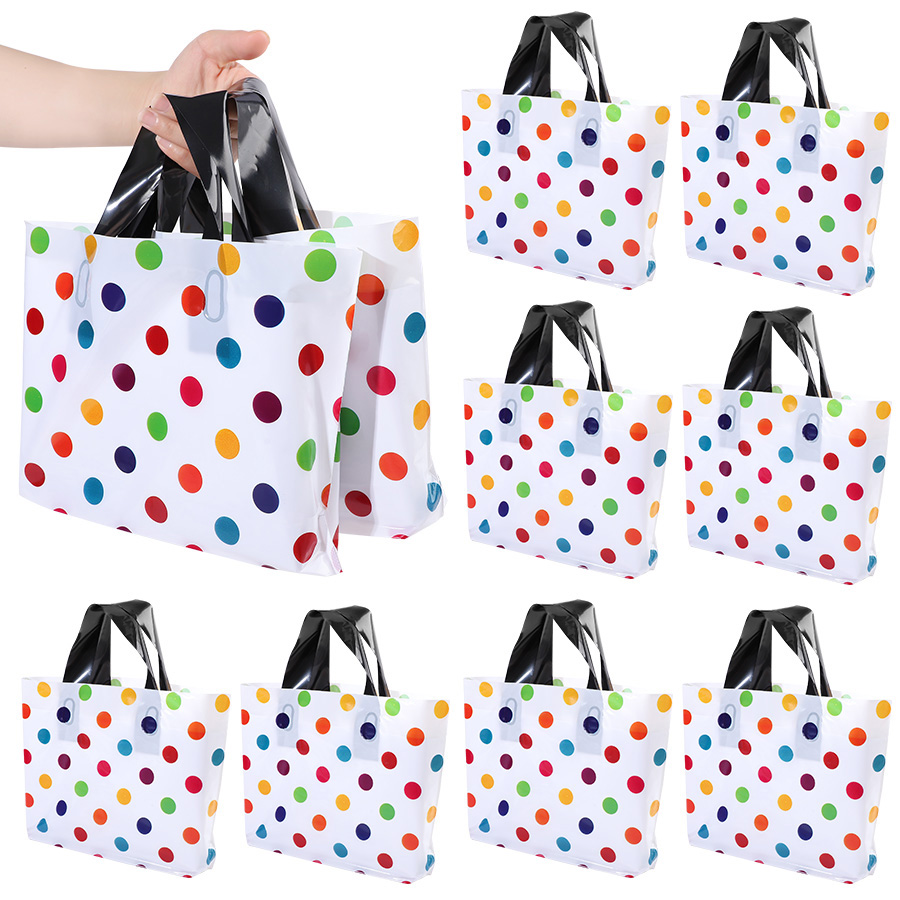 18Pcs Tas Tote Polka Dot Tebal - Party Event Supply Store ulasan dan harga