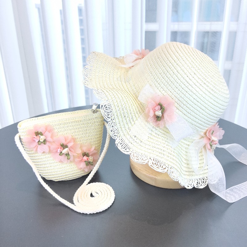 Topi Jerami 2 Buah untuk Anak  - Paper Straw Color ulasan dan harga